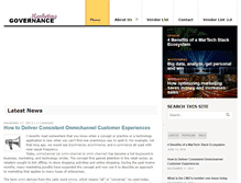 Tablet Screenshot of marketinggovernance.com